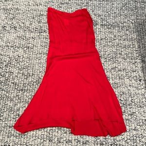 Haute hippie red long silk skirt BNWT